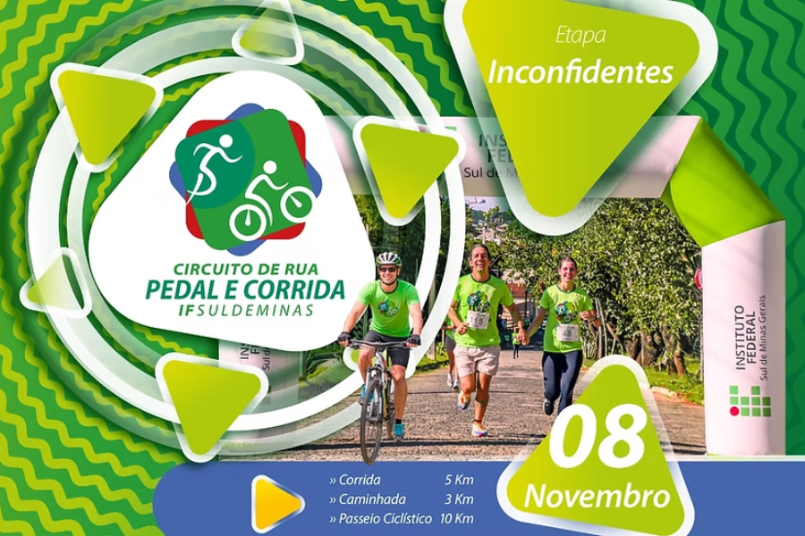 CIRCUITO DE RUA PEDAL E CORRIDA IFSULDEMINAS