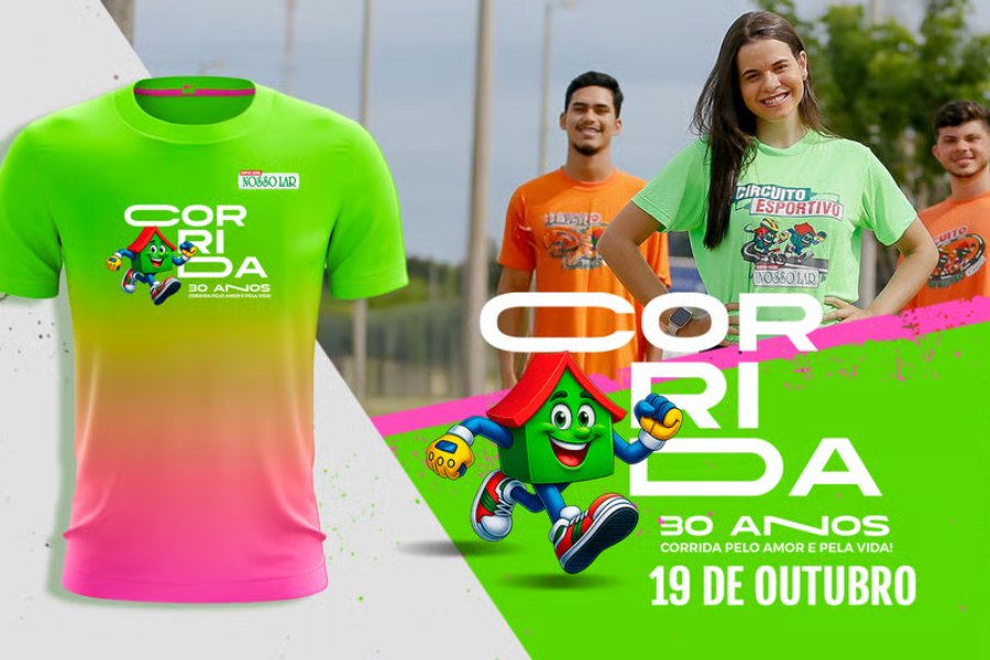 CORRIDA ANIVERSÁRIO 30 ANOS LOJAS NOSSO LAR