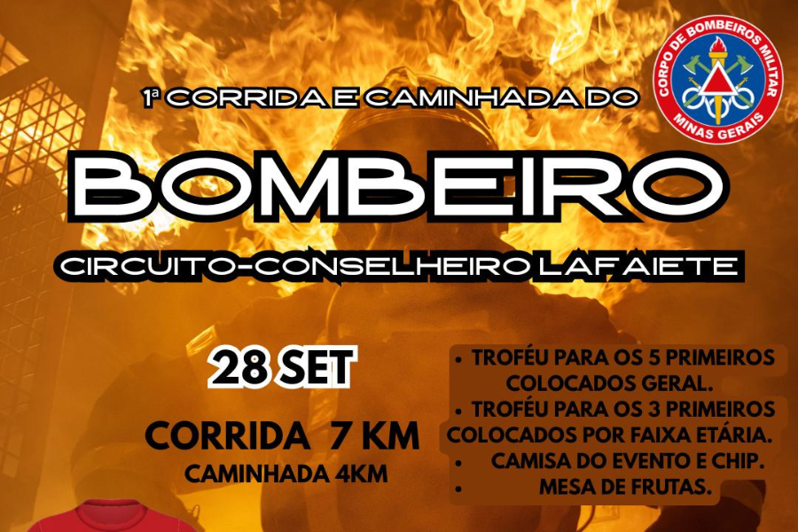 1ª CORRIDA E CAMINHADA DOS BOMBEIROS
