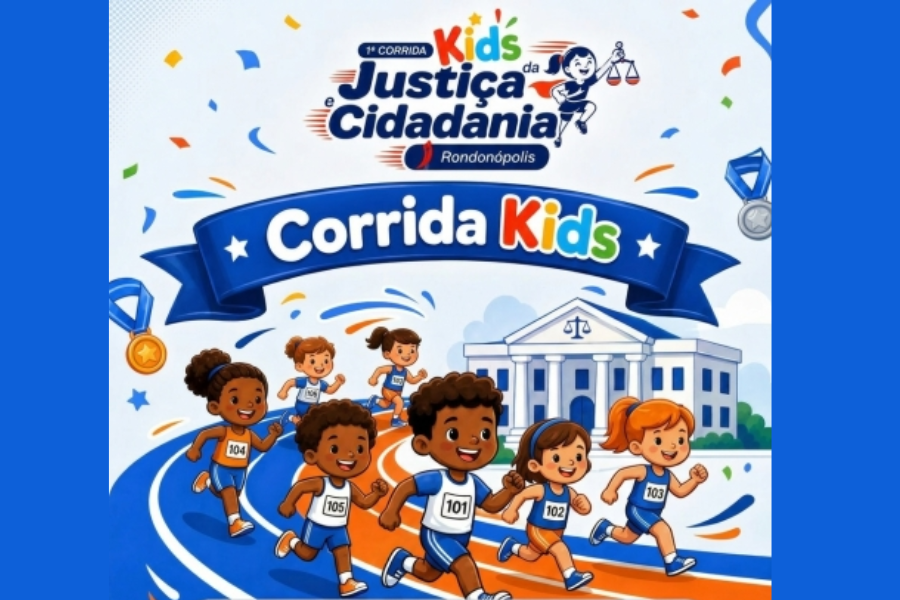 1ª CORRIDA KIDS DA JUSTIÇA E CIDADANIA DE RONDONÓPOLIS