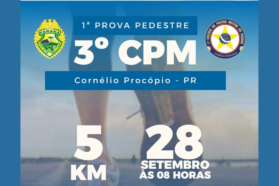 1ª PROVA PEDESTRE DO 3º CPM