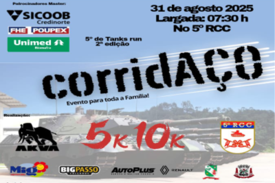 5º DE TANKS RUN CORRIDAÇO 2ª EDIÇÃO