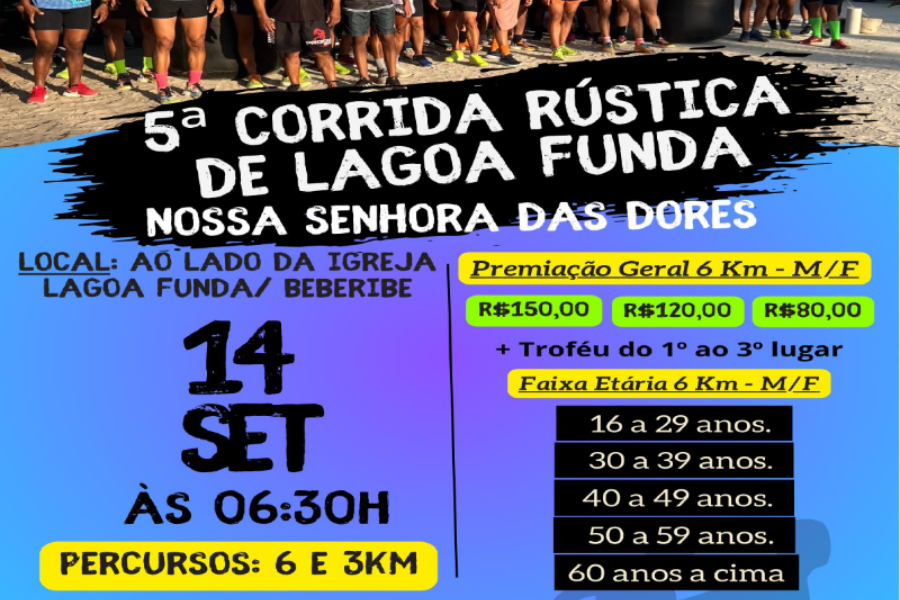 5ª CORRIDA RÚSTICA DA LAGOA FUNDA NOSSA SENHORA DAS DORES
