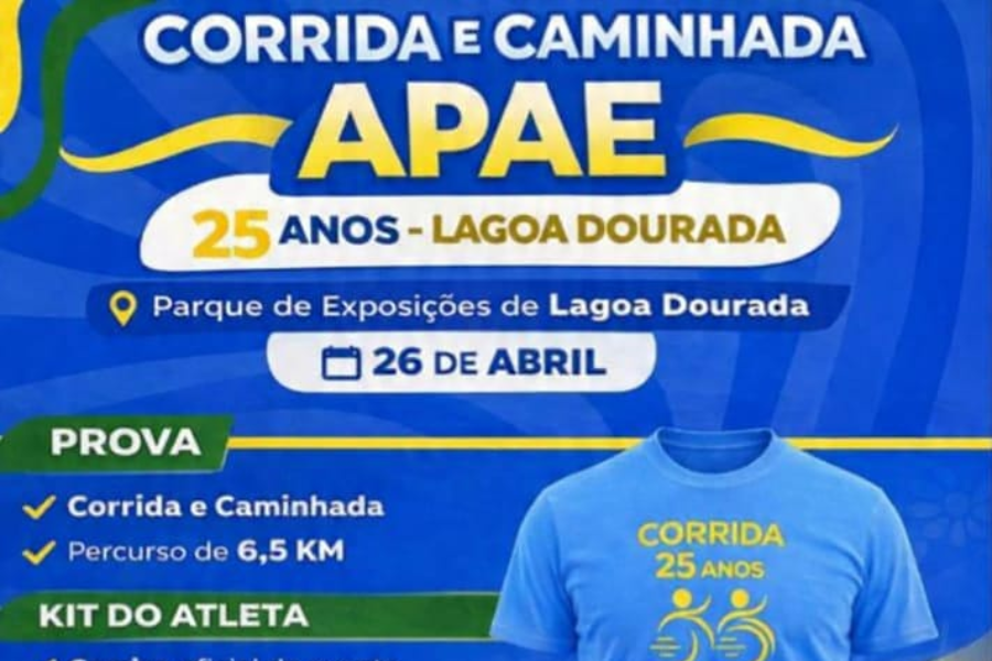CORRIDA 25 ANOS APAE LAGOA DOURADA