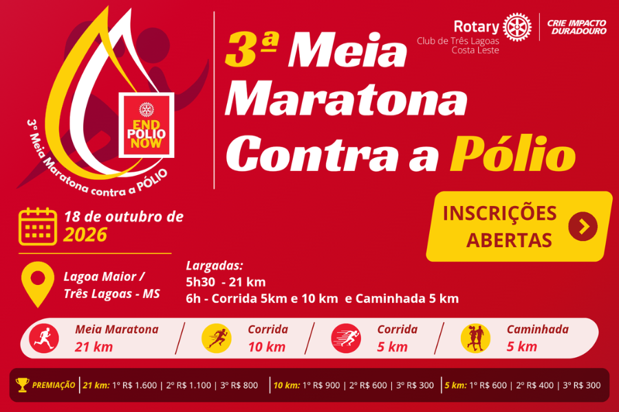 3ª MEIA MARATONA CONTRA A PÓLIO