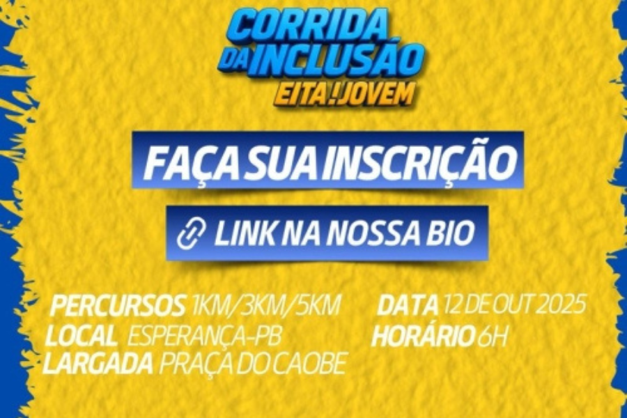CORRIDA DA INCLUSÃO EITA JOVEM