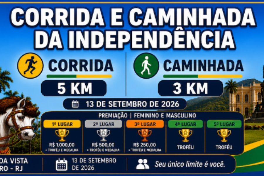 CORRIDA E CAMINHADA DA INDEPENDÊNCIA