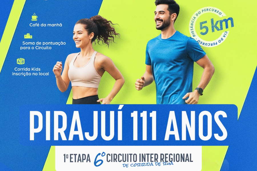 6º CIRCUITO INTER REGIONAL DE CORRIDA DE RUA 1ª ETAPA PIRAJUÍ 11 ANOS