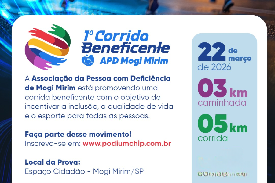 1ª CORRIDA BENEFICENTE APD MOGI MIRIM