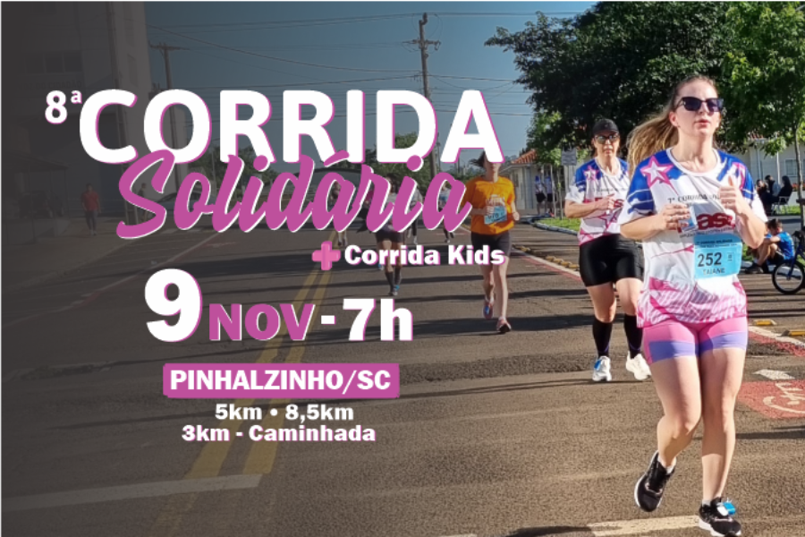 8ª CORRIDA SOLIDÁRIA OUTUBRO ROSA E NOVEMBRO AZUL