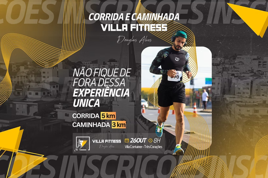 CORRIDA E CAMINHADA VILLA FITNESS