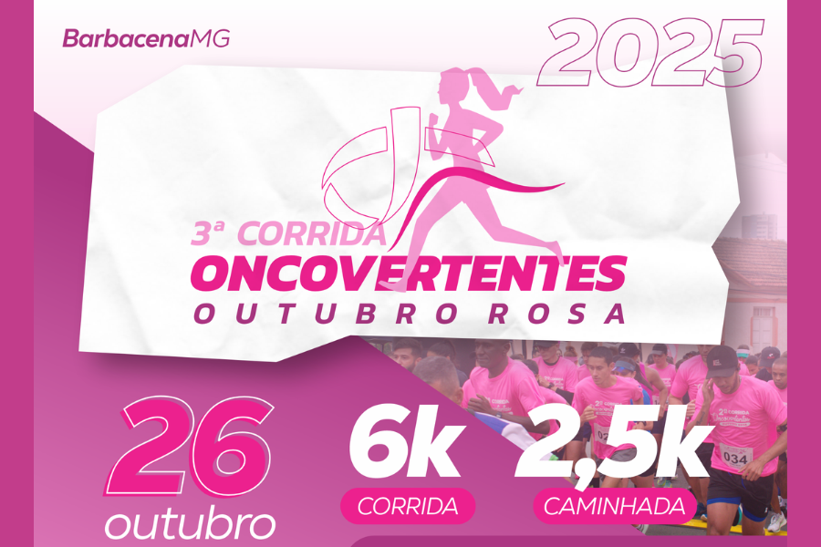 3ª CORRIDA ONCOVERTENTES OUTUBRO ROSA