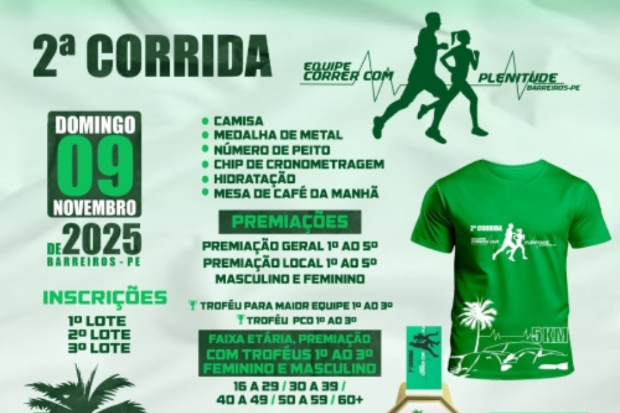 2ª CORRIDA DA EQUIPE CORRER COM PLENITUDE